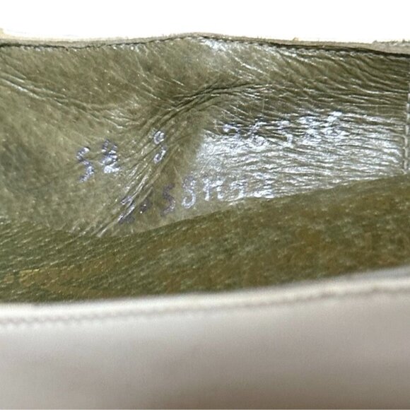 Vintage 1950s Mr. Herbert Ivory Leather Cutout Pumps Couture Footgear - Picture 10 of 12